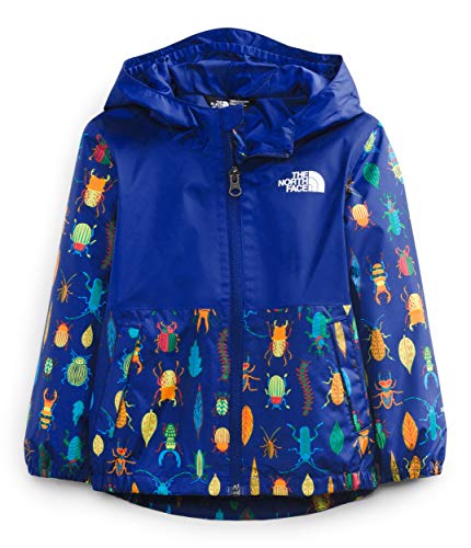 Infant Zipline Rain Jacket, Bolt Blue Critter Crawl Print, 3M