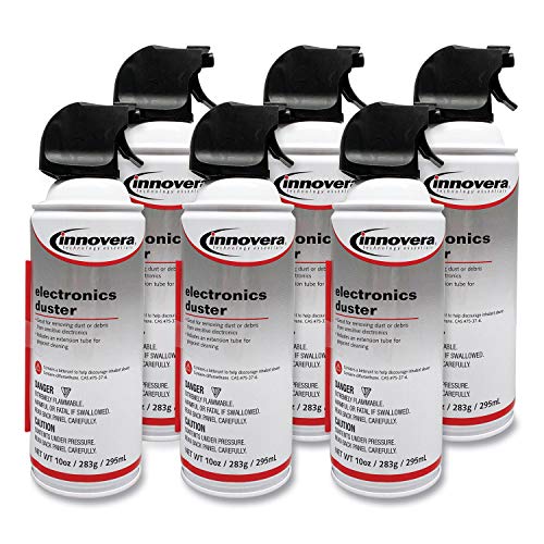 Compressed air duster cleaner, 10 oz, 6-pack