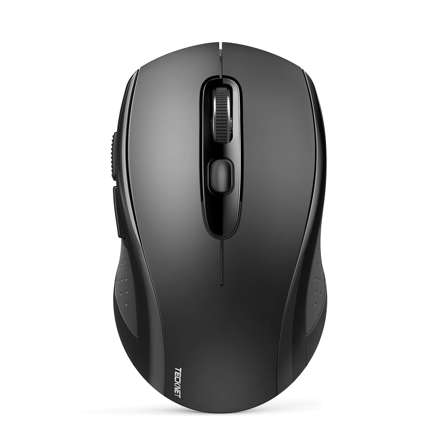 Bluetooth Wireless Mouse, 3 Modes Bluetooth 5.0 & 3.0 Mouse 2.4G Wireless Portable Optical Mouse with USB Nano Receiver, 2400 DPI for Laptop, MacBook, PC, Windows, Android, OS System (Blak)