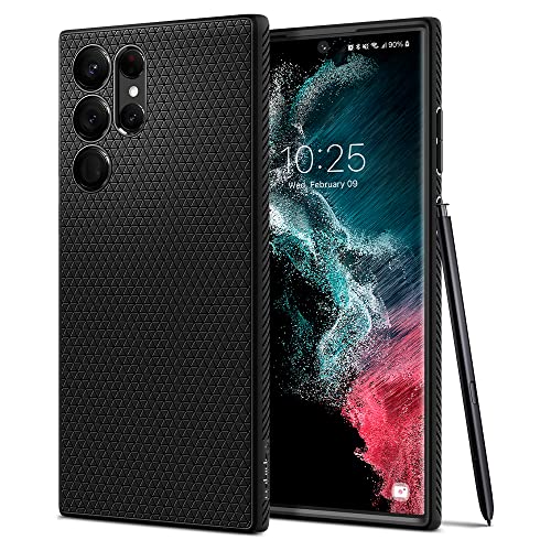 Liquid Air Armor case for Galaxy S22 Ultra in matte black