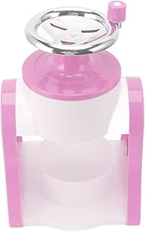 Pink stainless steel hand-shaved ice machine for home and commercial use