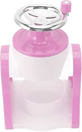 Pink stainless steel hand-shaved ice machine for home and commercial use