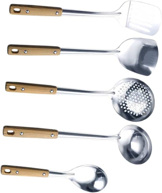 6-Piece Stainless Steel Cooking Utensil Set
