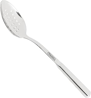 Solid Forged Stainless Steel Slotted Spoon with Stay-cool Handle
