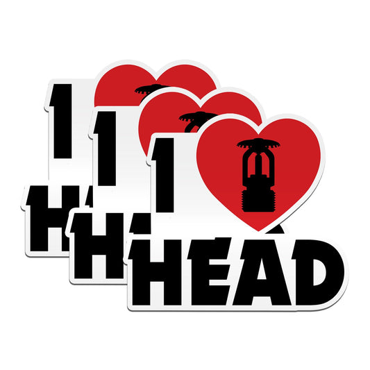 Three Waterproof Vinyl Stickers for Hard Hats and More