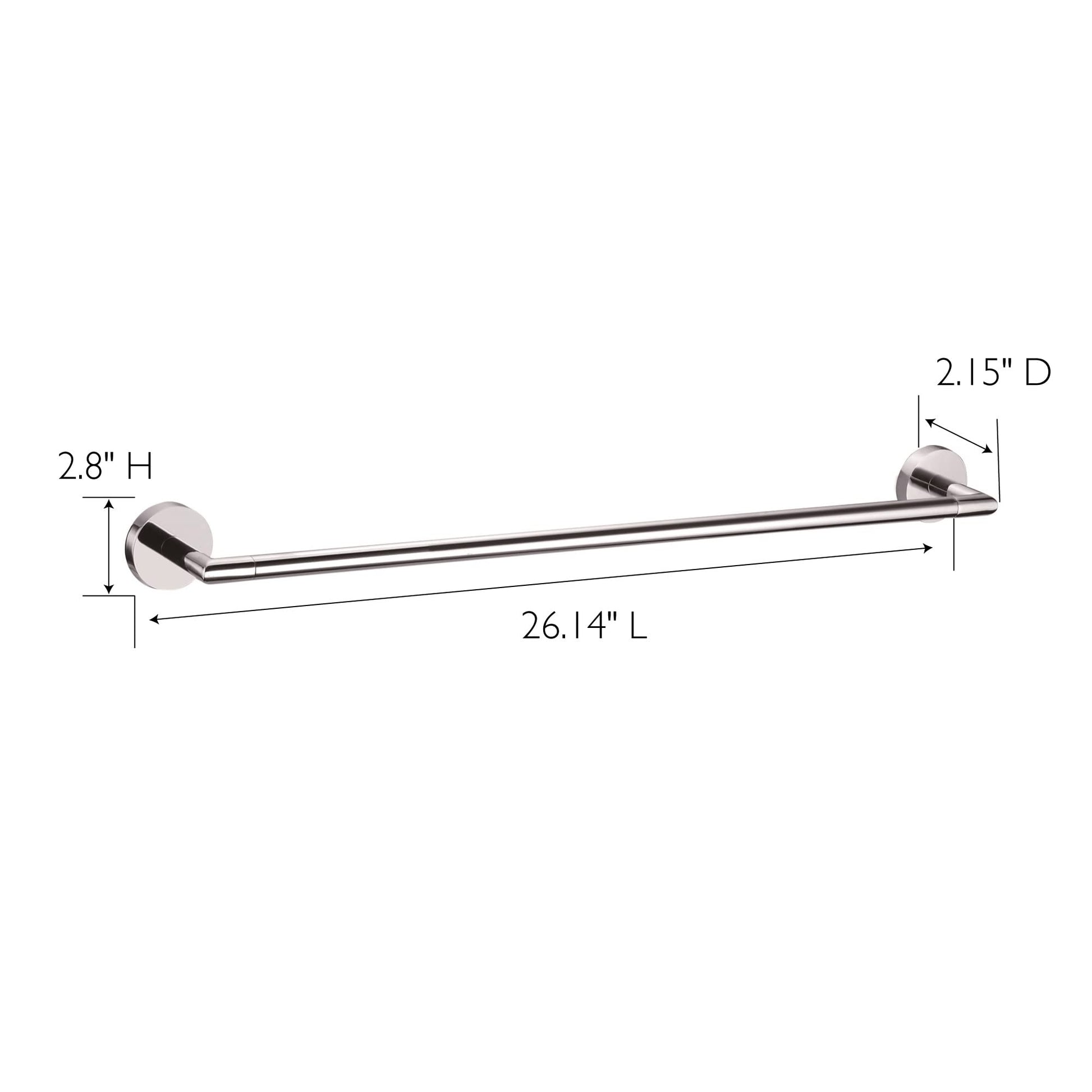 558320 Graz Towel Bar 24", Polished Chrome, 24 inch