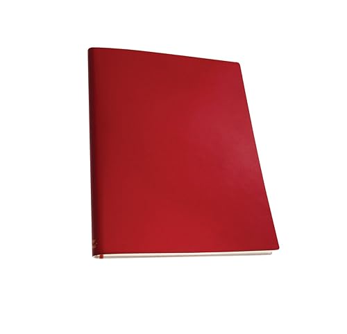 Extra Large Scarlet Red Ruled Notebook