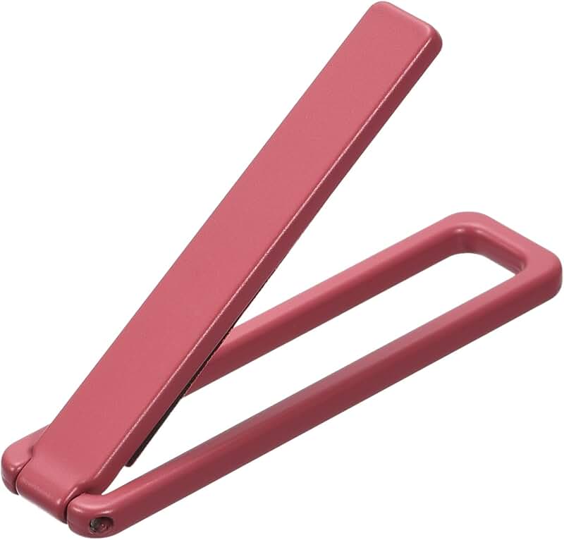 Thin foldable phone and tablet stand in red