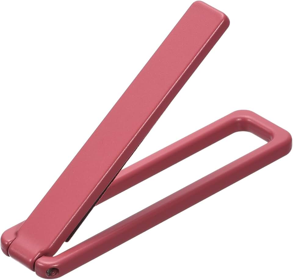 Thin foldable phone and tablet stand in red