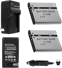 Battery Pack with Charger and Accessories for Olympus Cameras