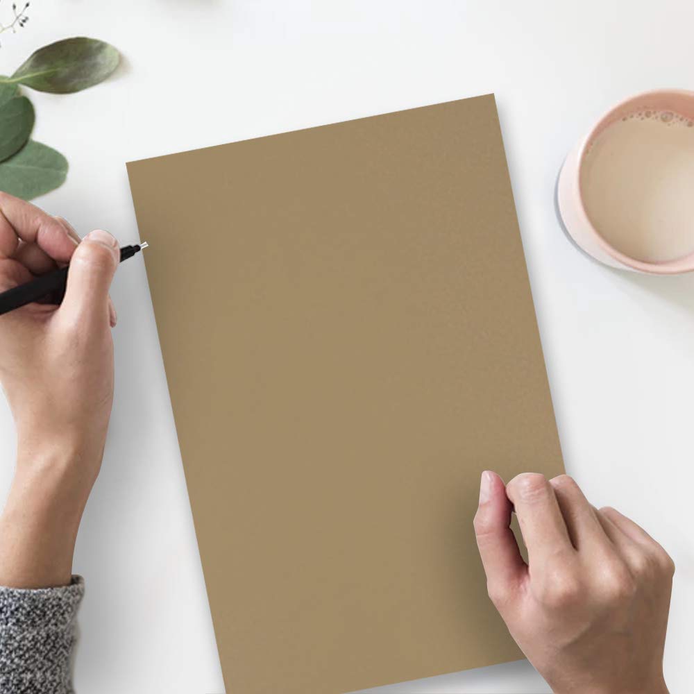Legal Matte Brown Kraft Cardstock, 50 Sheets