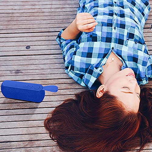 Bluetooth Speaker Outdoor Portable Mobile Phone Wireless Bluetooth Speaker Card Subwoofer Computer Mini Wireless Cloth Network Bass Speaker Blue