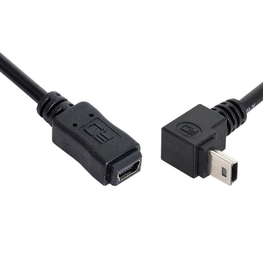 Mini USB 5Pin Extension Cable, 20cm, 90 Degree