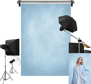 Blue textured backdrop for portrait photo shoots