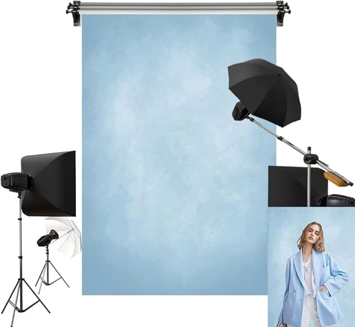 Blue textured backdrop for portrait photo shoots