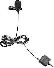 Omnidirectional Lavalier Microphone with Headphone Jack