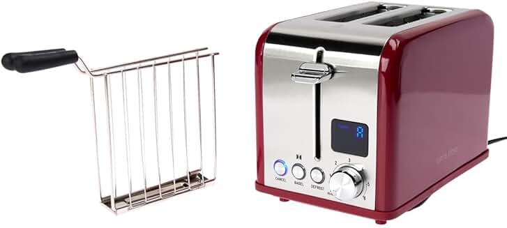 Digital 2-Slice Toaster with Sandwich Cage