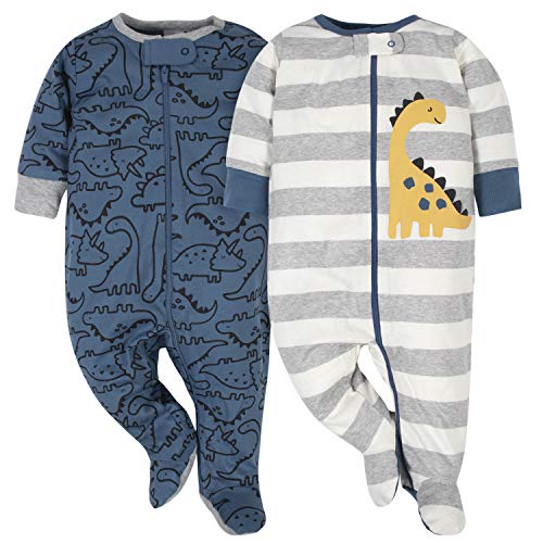Baby Boys  2-Pack Sleep  N Play, Dinosaur Adventure, 3-6 Months