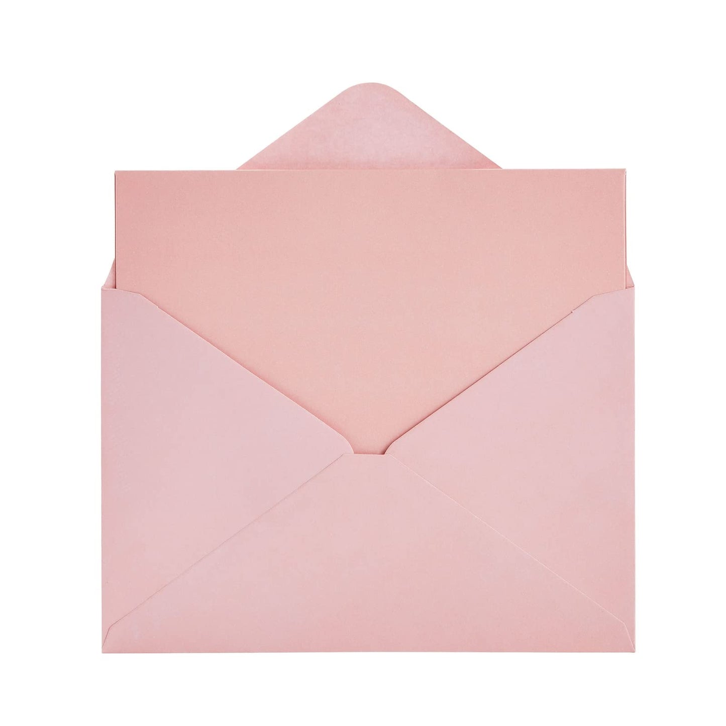 Set of 48 pink 4x6 blank cards and envelopes