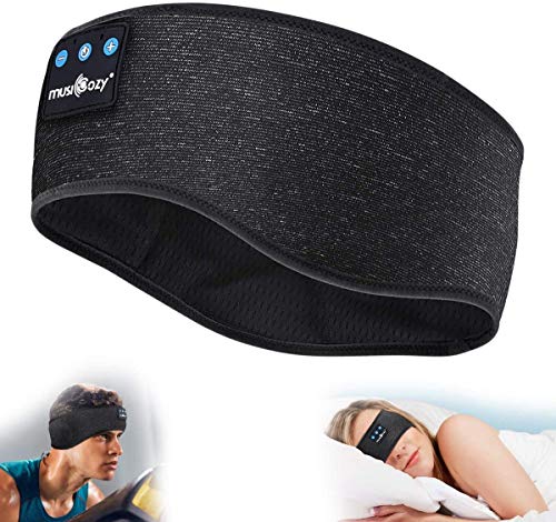 Sleep Headphones Bluetooth Headband, Wireless Music Sleeping Headphones Earbuds IPX6 Waterproof for Side Sleepers Women Men Workout Running Insomnia Travel Yoga Cool Gadgets Unique Gifts