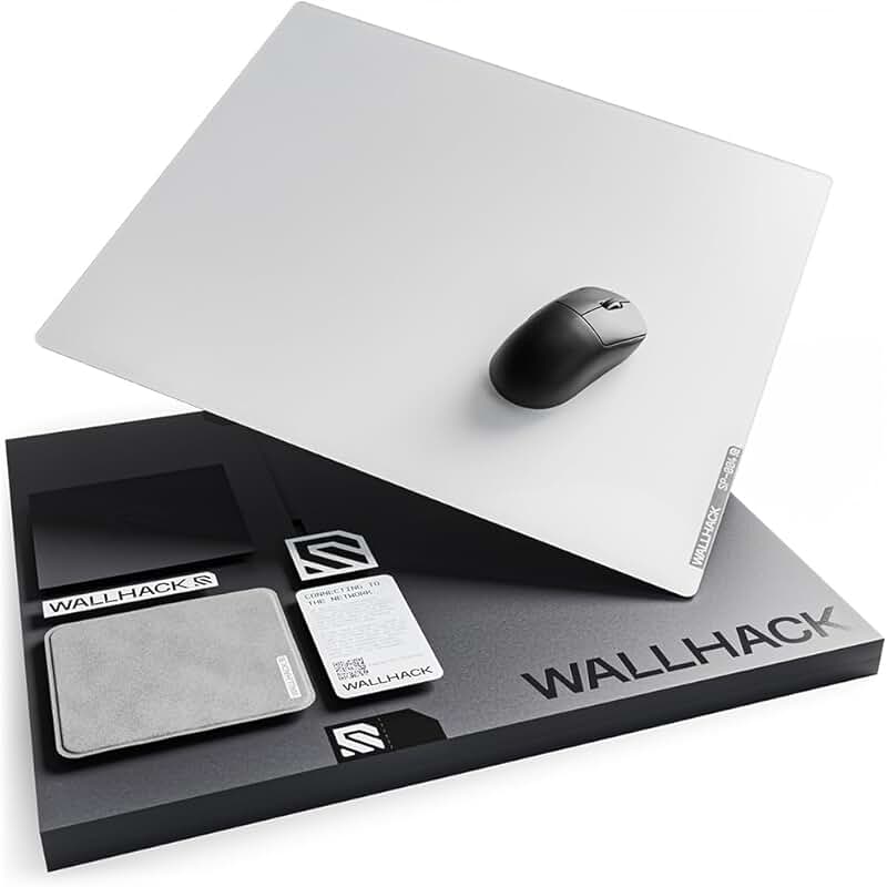 Large Glass Gaming Mouse Pad for Speed and Control