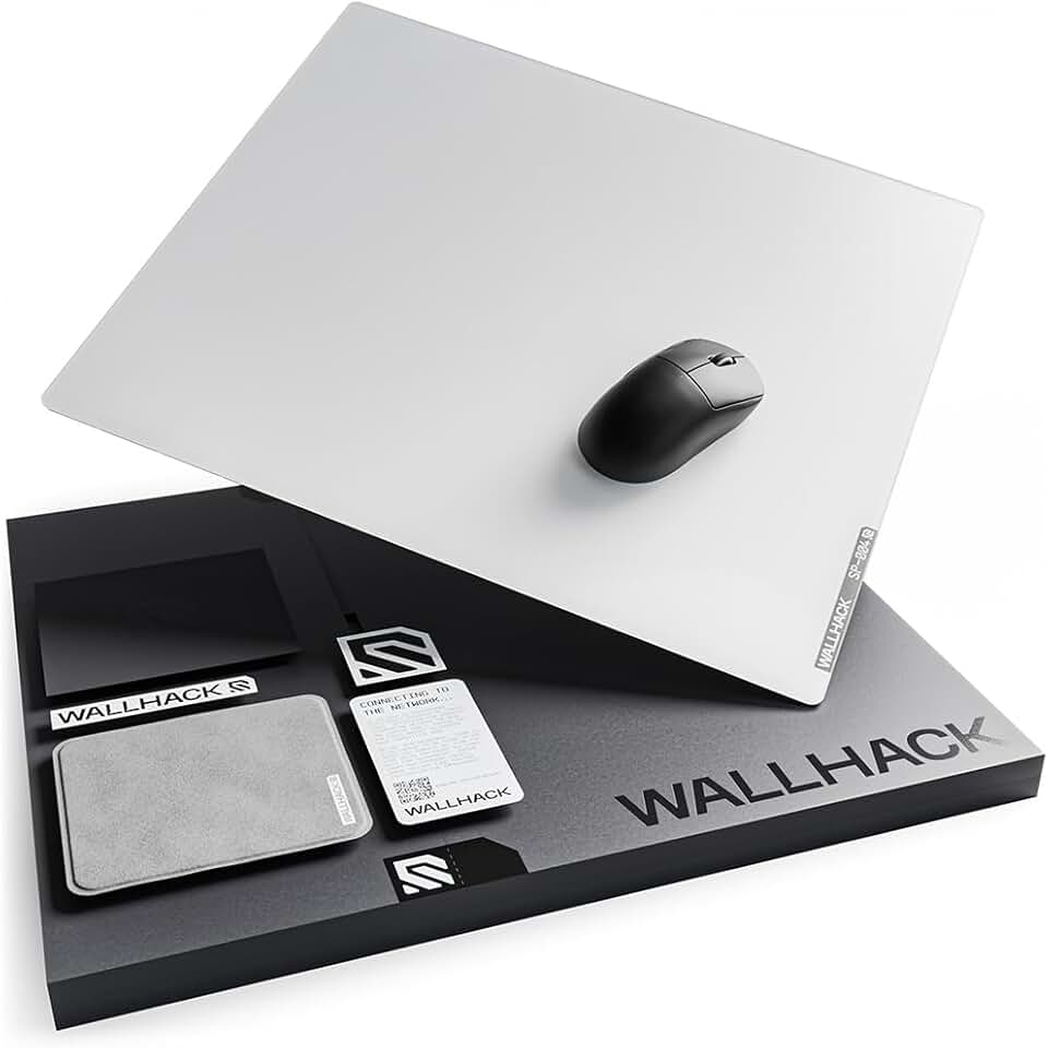 Large Glass Gaming Mouse Pad for Speed and Control