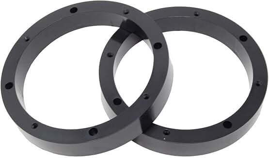 Pair of 6.5-inch plastic speaker spacer rings