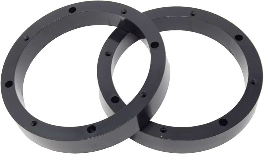 Pair of 6.5-inch plastic speaker spacer rings