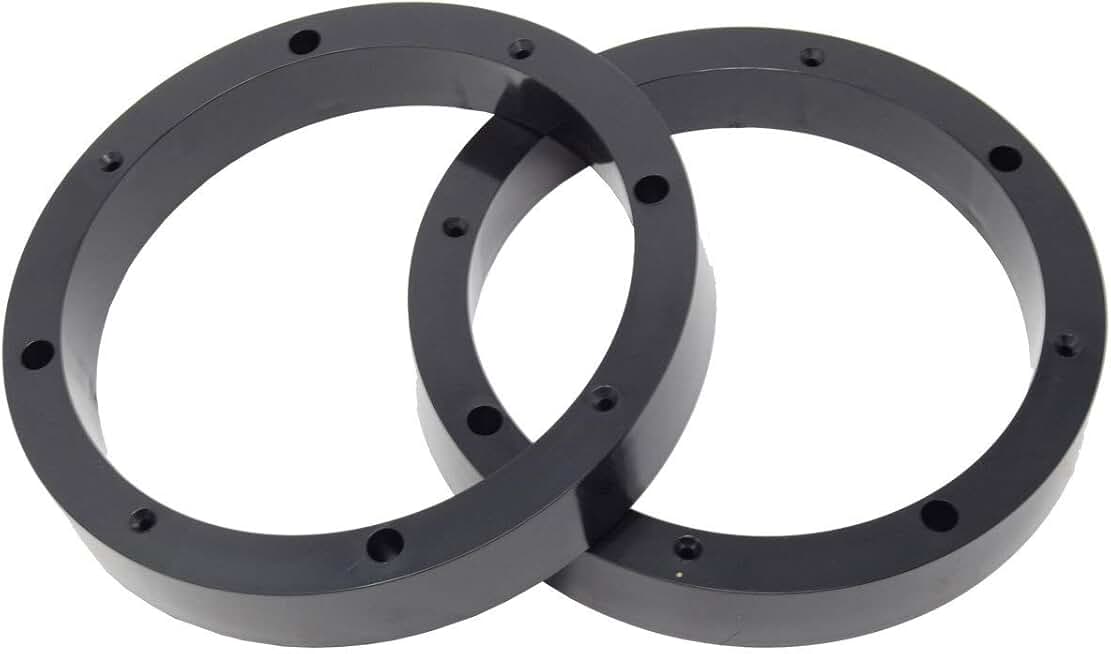 Pair of 6.5-inch plastic speaker spacer rings