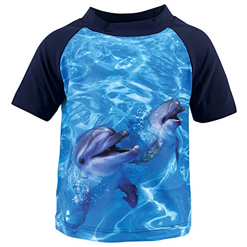 Uni  Swim Rashguard Set, Boy Dolphin, 3-6 Months