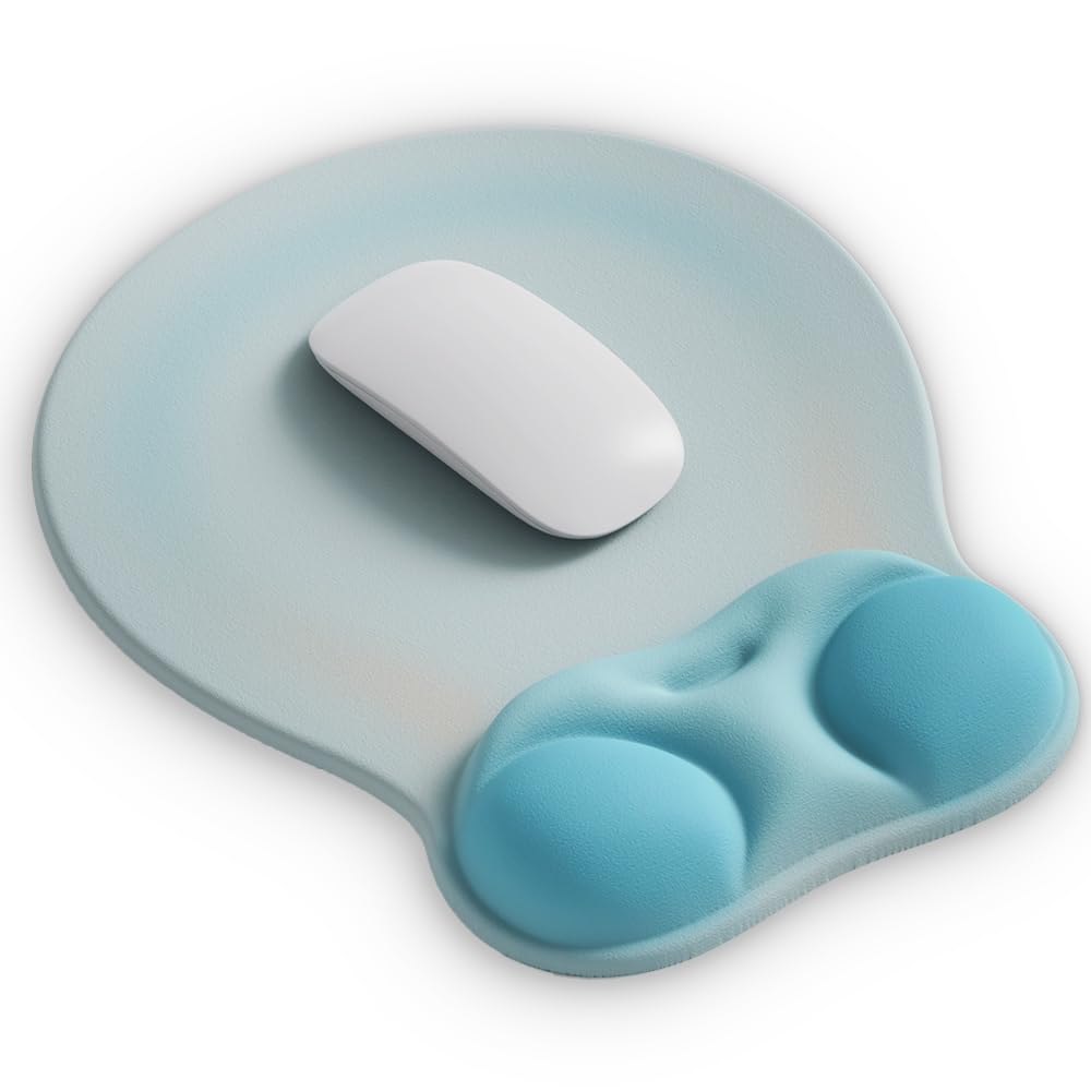 Ergonomic Mouse Pad with Wrist Support and Gel Cushion