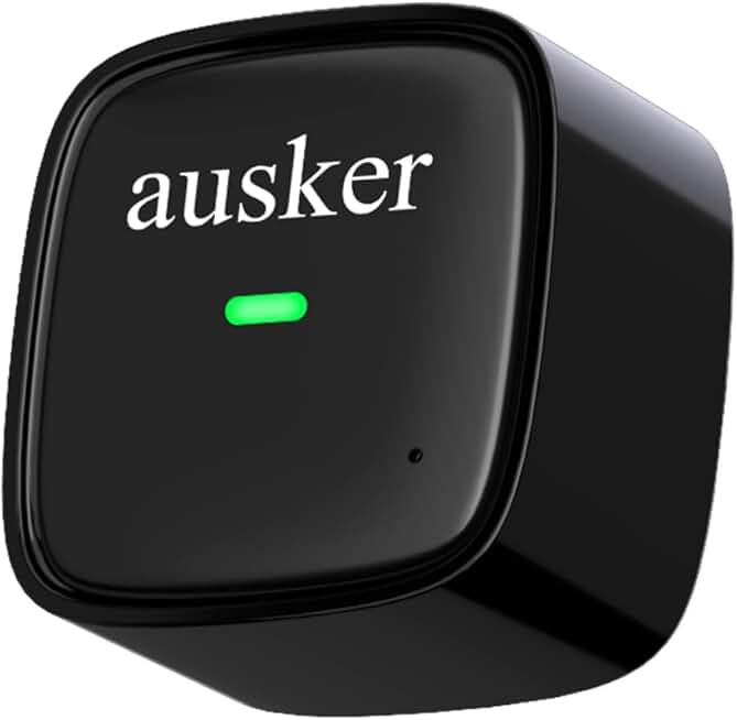 Mini Wireless CarPlay Adapter with USB C and A cables