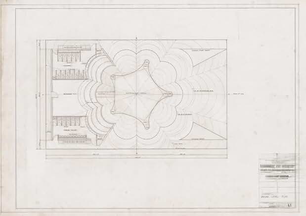 Refreshment stand plan at 1964-65 New York World's Fair