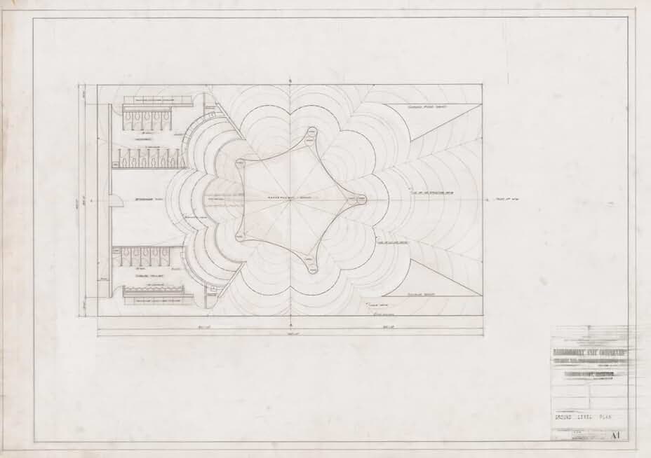 Refreshment stand plan at 1964-65 New York World's Fair