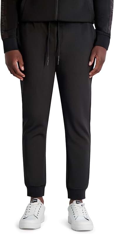 Men's casual pants with drawstring waist and pockets
