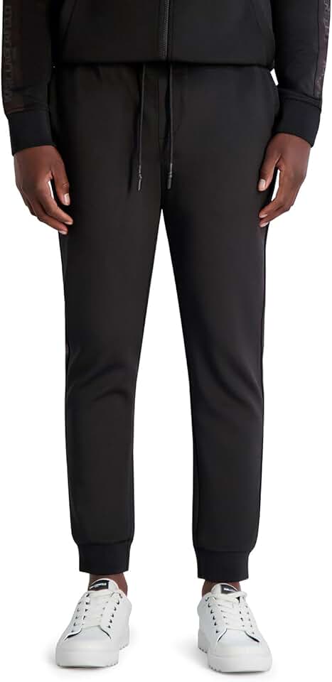 Men's casual pants with drawstring waist and pockets