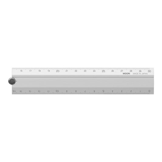 30cm Silver Aluminium Ruler