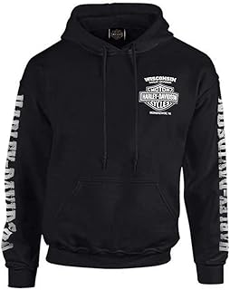 Men's Black Lightning Crest Pullover Hoodie