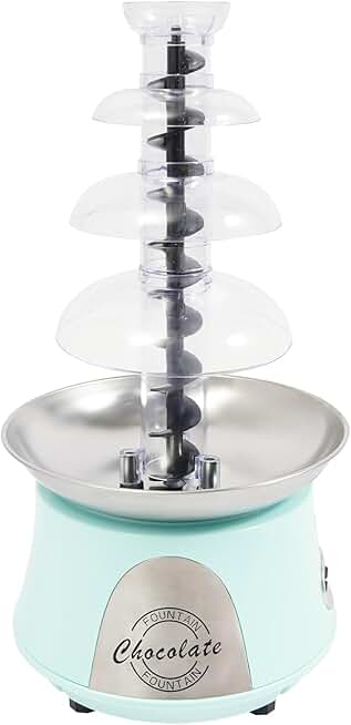 4-Tier Electric Chocolate Fountain with 2.2lb Capacity