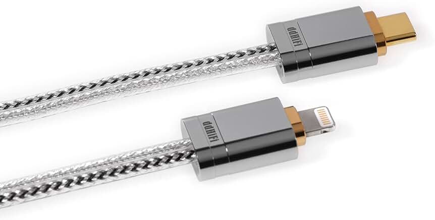 Lightweight L to USB-C OTG Audio Converter Cable