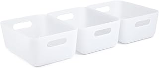 Set of 3 small recycled storage bins