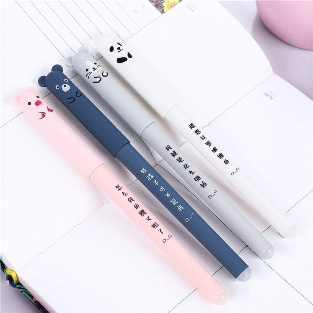 8 Pack Kawaii Cartoon Animal Gel Ink Pens for Kids and Students