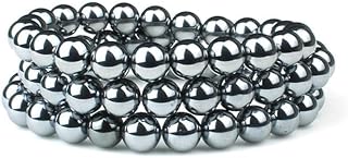 Stretch Shungite Beaded Bracelet for Energy and Healing