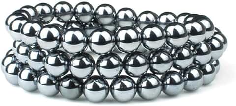 Stretch Shungite Beaded Bracelet for Energy and Healing