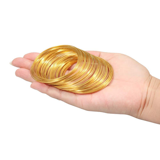 Gold Memory Wire for Bracelet Making and Jewelry Crafting
