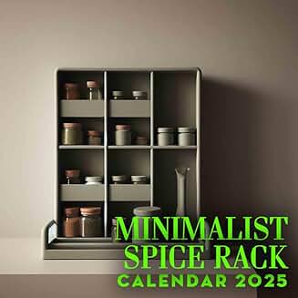 Minimalist Spice Rack for Simple Yearly Organization