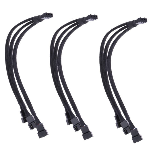 3 Pack 4-Pin PWM Fan Splitter Cable for Case Fans