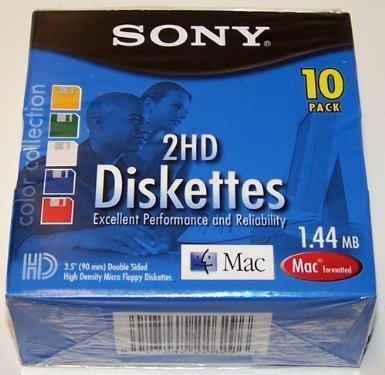'-2HD Micro Floppy Diskettes Mac formatted