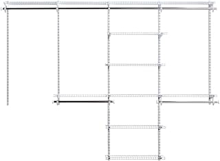 White 26-inch Closet Shelves and Hanging Kit