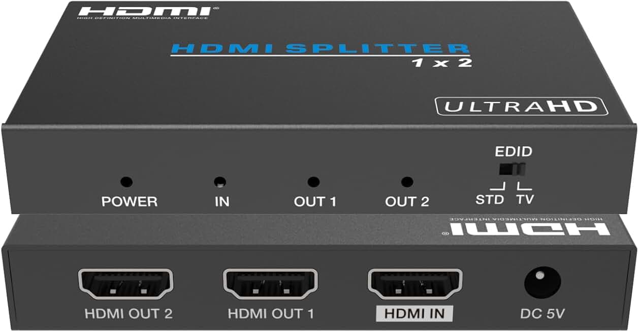 4K HDMI Splitter Supports 4K@60 4:4:4